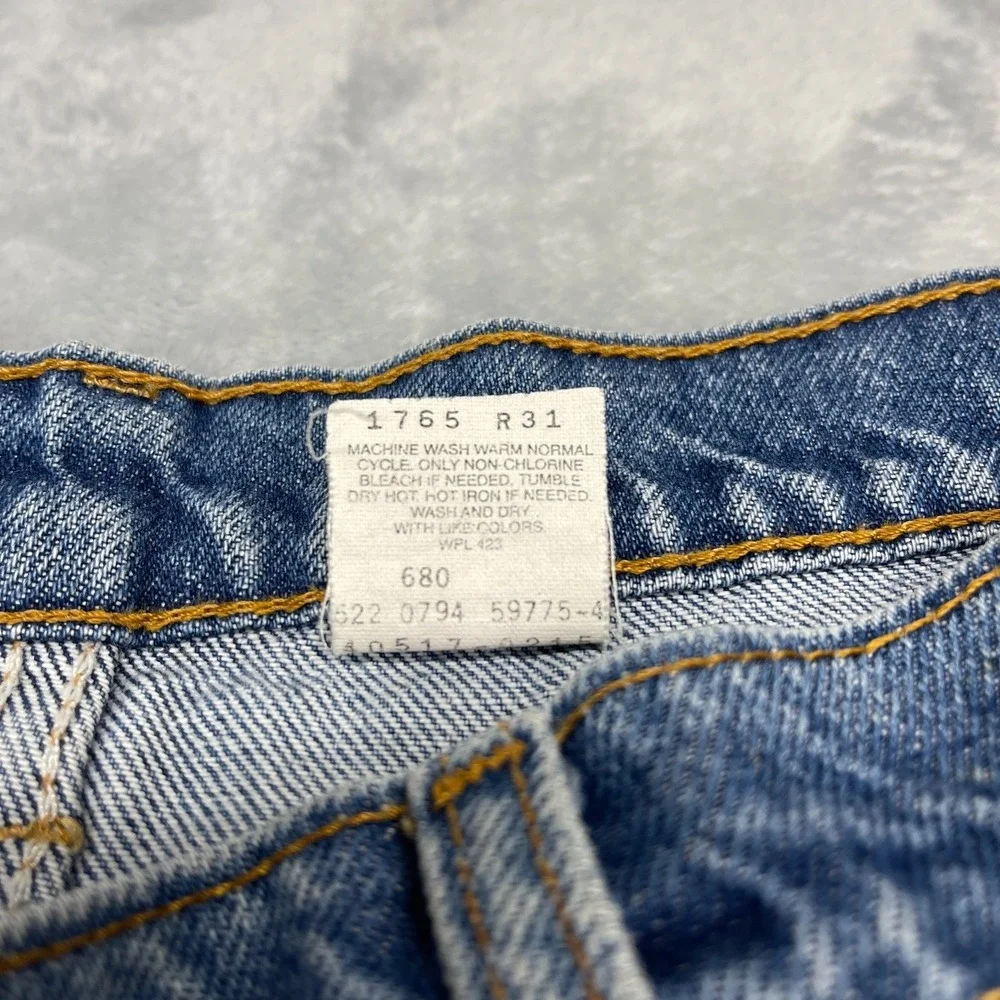 Vintage Levi's Jeans Mens 36x30 (34x30) Blue Denim 517 Orange Tab Bootcut USA